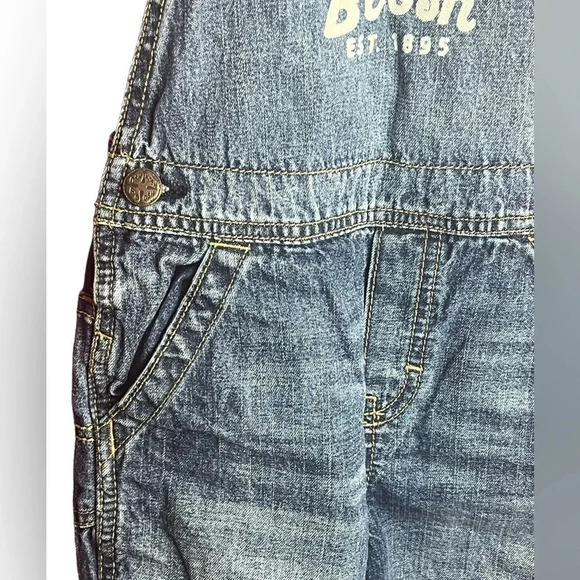 Oshkosh b’Gosh Denim & Co Toddler Overalls Blue VestBak Size 4T - Picture 3 of 11